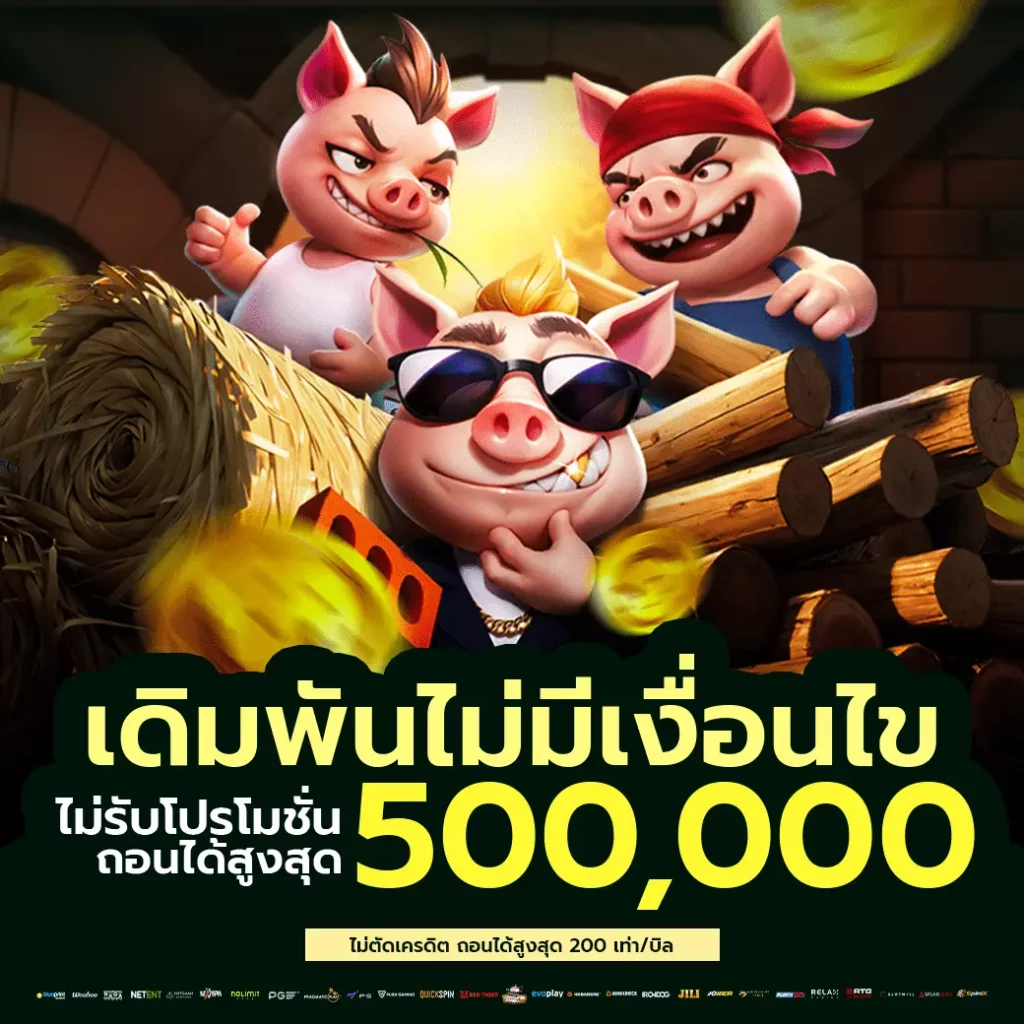 เดิมพันไม่มีเงื่อนไขไม่รับโปร500000บาท